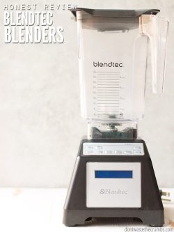An honest review of the Blendtec Total Blender Classic with fourside jar I bought at Costco. Learn how Blendtec stands vs Vitamix! :: DontWastetheCrumbs.com