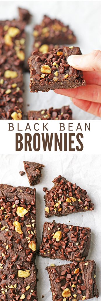These black bean brownies are so healthy and super simple to make in a blender. They're vegan & allergy- friendly, refined sugar-free, no flour and no mix!