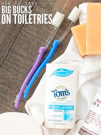 Learn how to make a toiletries budget & what expenses to consider when budgeting your monthly toiletries list. Tips for making your own toiletries as well! :: DontWastetheCrumbs.com