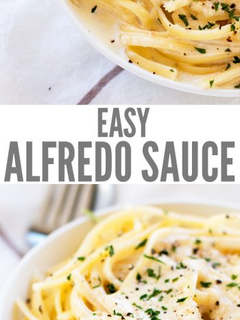 Quick & Easy Alfredo Sauce Recipe (6 Ingredients!)