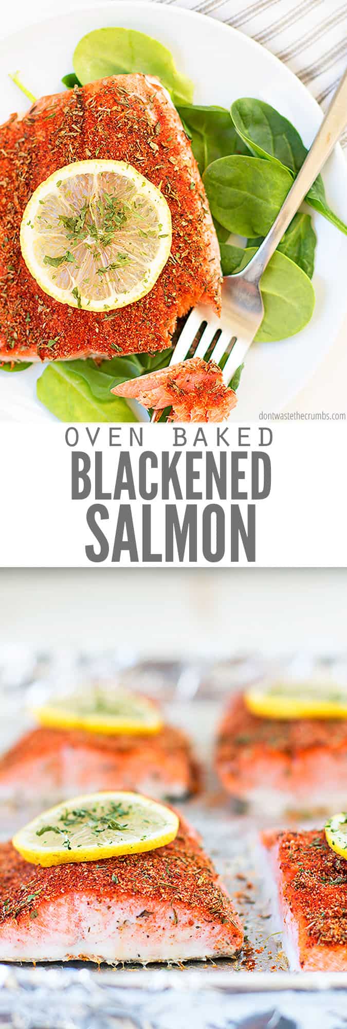 Blackened Salmon - Don't Waste the Crumbs