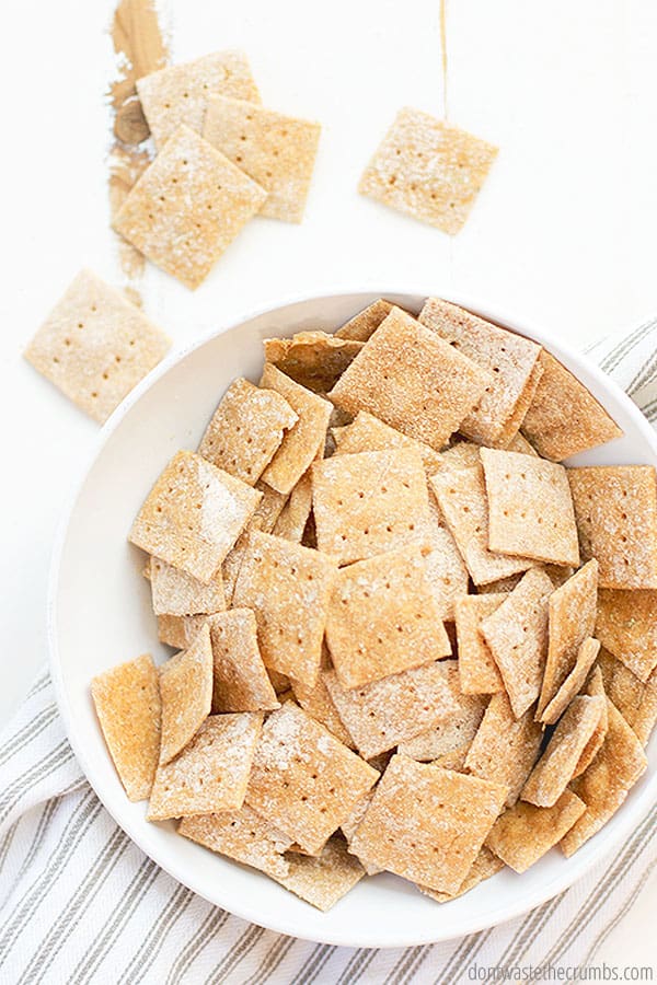 This homemade cracker recipe is just what you need to fulfill the need for a crunchy snack. Only 3 real food ingredients needed!