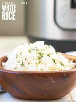 Try making this quick and easy recipe for Instant Pot White Rice. Comes out light and fluffy every time! Great as leftovers and perfect for freezer cooking! Pair with our delicious 30 min cashew chicken or enjoy as a simple beans and rice dinner! 
