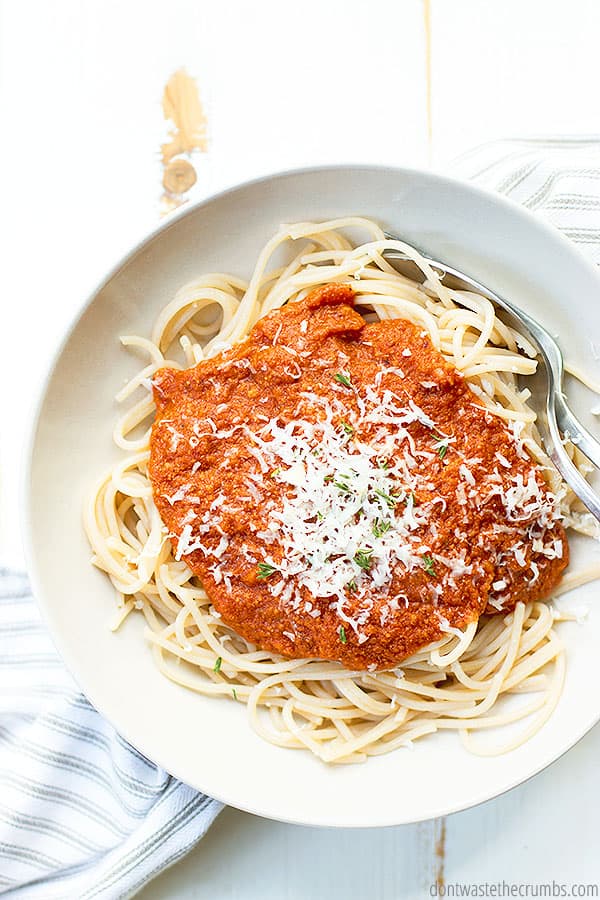 This thick and hearty spaghetti sauce is delicious and simple to make. It is also packed with vegetables, which adds wonderful flavor and nutrition.