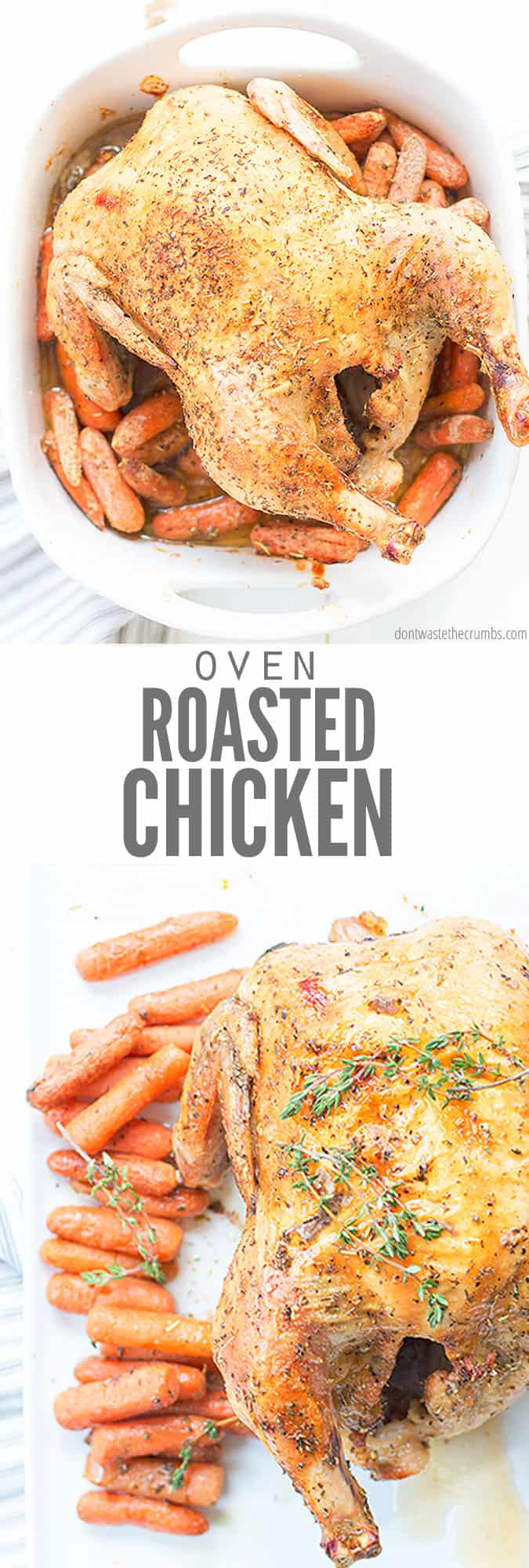 Classic Whole Roasted Chicken in the Oven