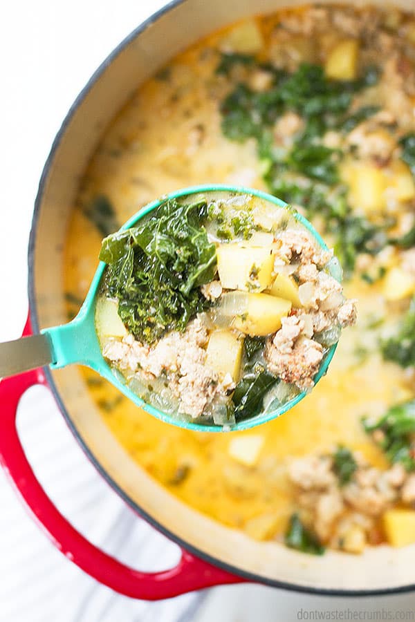 This recipe is great for when you're craving Zuppa Toscana soup from Olive Garden. It tastes amazing and you'll be surprised at how easy it is to make!