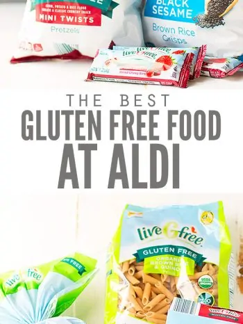 Here are my Top 11 Frugal Gluten-free Foods to Buy at Aldi, plus other allergy-friendly frugal foods to buy! Helps keep my grocery budget under control and our family healthy! Also enjoy my Ultimate Guide to Shopping at Aldi. 