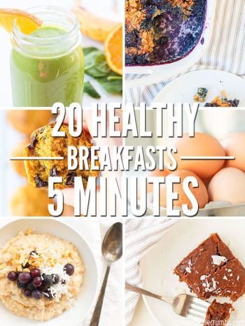 Busy school mornings mean fast breakfast ideas. Awesome list of 20 healthy breakfast options for school, ready in less than 5 minutes! :: DontWastetheCrumbs.com