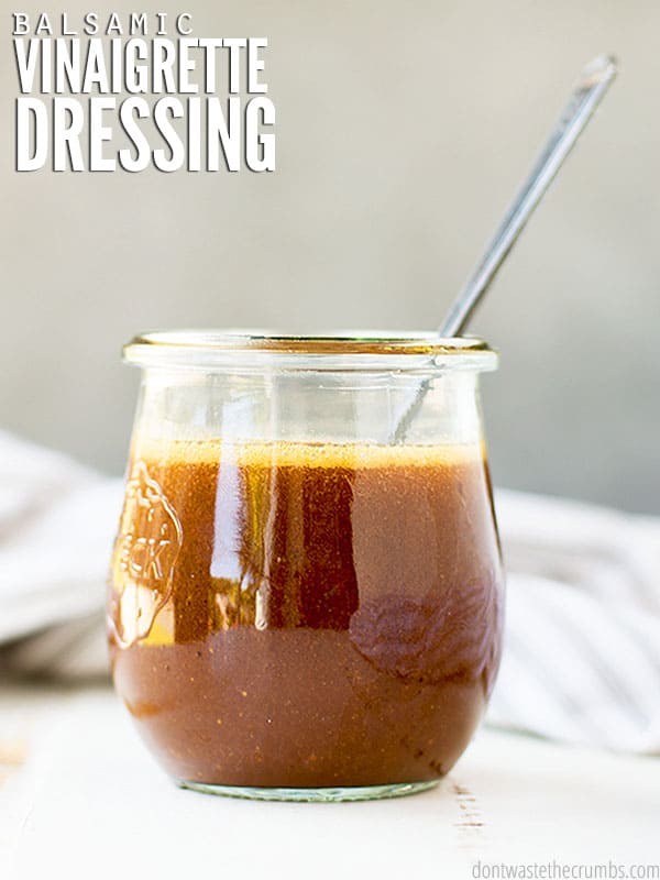 This simple Balsamic Vinaigrette recipe is so easy to make and just requires 3 ingredients.