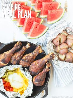 Easy & Simple Camping Food Recipes & Family Meal Plan. See how a real foodie eats, packs, & enjoys the great outdoors without much gear or too much fuss! :: DontWastetheCrumbs.com