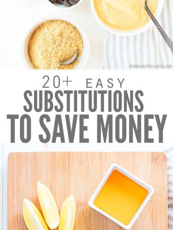 Low-cost food substitution ideas