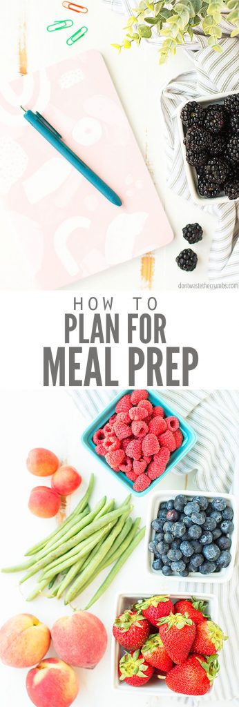 Learn How to Make a Meal Prep List for the week based off of your weekly or monthly meal plan! Helps you stay organized in the kitchen & save time & money!