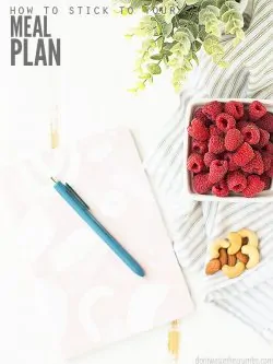 Have trouble with sticking to your meal plan? Here are suggestions for how to stay on track with the meal plan you make and stick to your grocery budget! :: DontWasteTheCrumbs.com