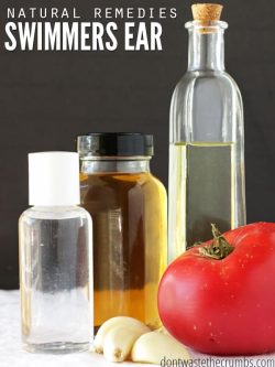 Use these natural home remedies to help ease Swimmer’s Ear symptoms and learn how to prevent it! Calls for simple items you already have on hand in the kitchen. :: DontWastetheCrumbs.com