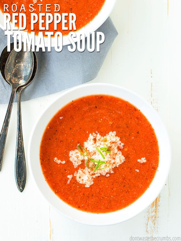 This easy tomato soup is one of my go-to recipes. Uses real food ingredients, is healthy, and delicious!