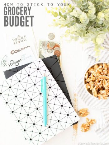 These helpful tips and insights, like tracking your spending and meal planning, will help you learn how to stick to your grocery budget - month after month! :: DontWasteTheCrumbs.com