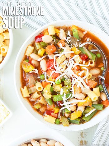 This minestrone soup is the best of both worlds. Classic minestrone with a twist - spaghetti sauce and curry are added for an extra kick!