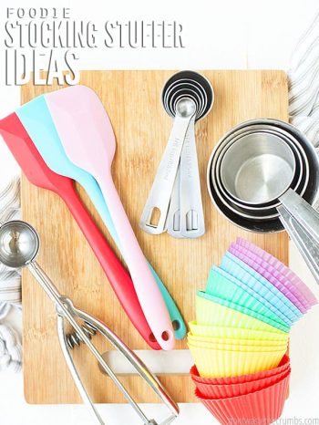 Great Stocking Stuffer Ideas for the kitchen or home chef. Practical ideas for under $10 with cute ways to gift them & ideas for affordable bigger gifts too. 