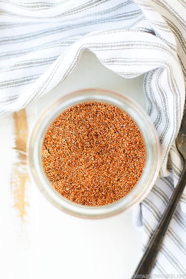 Use this chili seasoning blend in more recipes than chili! It goes great with roasted potatoes, veggies and even rice! 
