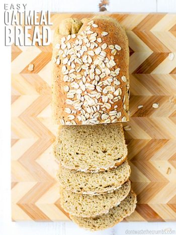 This Very Little Bother Oat Bread recipe will give you the most delicious, tasty, moist and fluffy bread you've ever experienced! Easy recipe for the novice : Dontwastethecrumbs