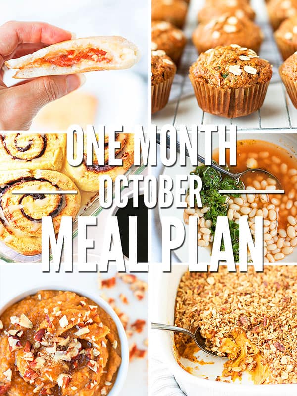 Healthy Fall Meal Plan for October | Don't Waste the Crumbs