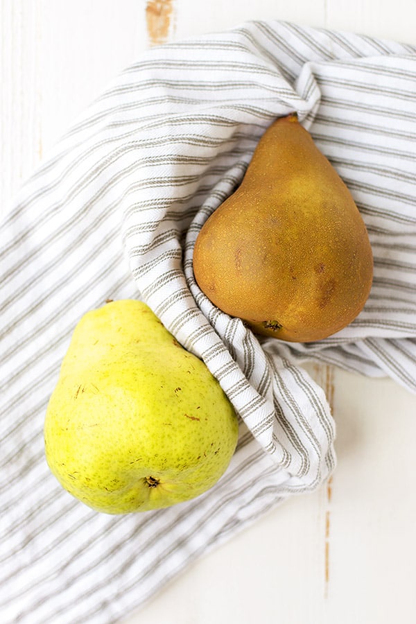 Two pears. 