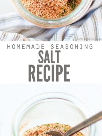 This Homemade Seasoning Salt is the best seasoned salt blend to add to all of your favorite recipes! Natural, frugal, quick & easy, it’s much healthier than using Lawry’s. Try in your favorite soups, casseroles and roasted potato recipes!  