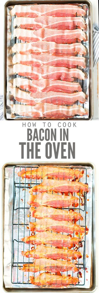 Learn how to easily cook bacon in the oven, so that it's perfectly crispy & mess-free! Plus it frees up a burner!