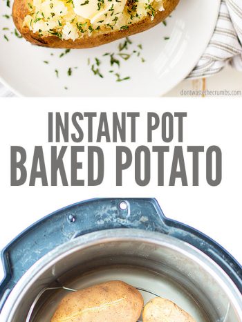 Instant Pot Baked Potatoes are the quickest & easiest recipe for light and fluffy baked potatoes that come out perfectly cooked every time!