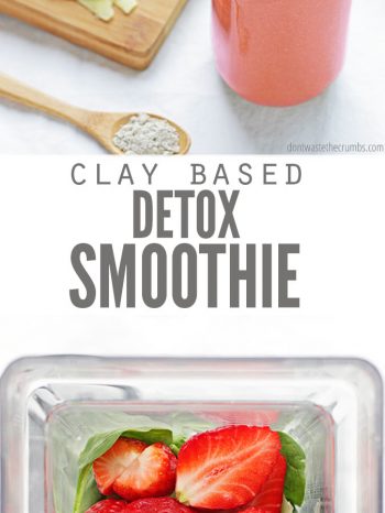 A great tasting Detox Smoothie that combines detoxifying fruits & vegetables and bentonite clay to easy and effectively detox internally.