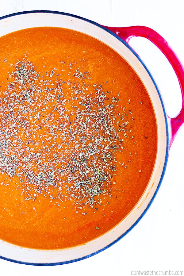 This creamy and delicious tomato basil soup is quick and homemade and healthy, Pepper and salt to taste. 