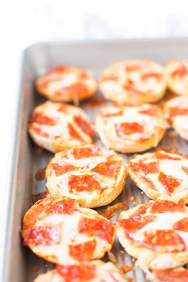 These yummy and healthy pizza bagel bites are easy to make and better than store bought!