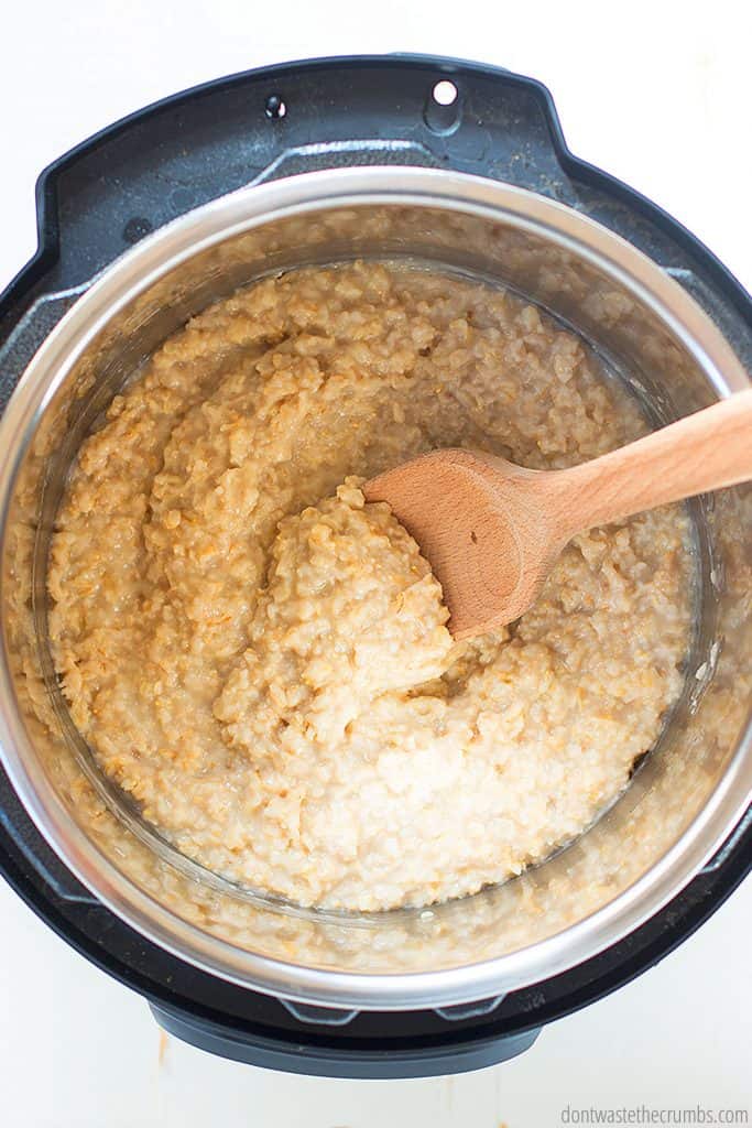 This instant pot oatmeal is hands free cooking for breakfast!