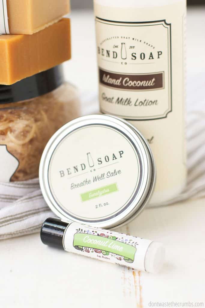 Bend Soap Company carries salve and lip balm and lotion. Their goat milk soap benefits are numerous.