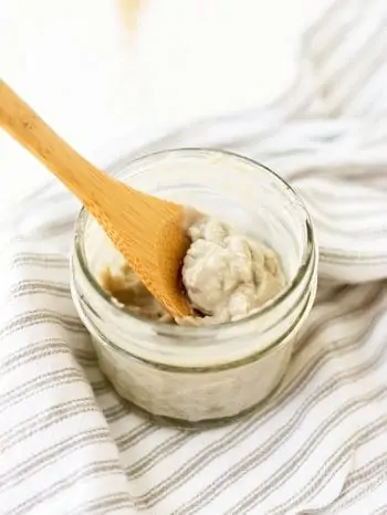 Store your homemade toothpaste in a jar.