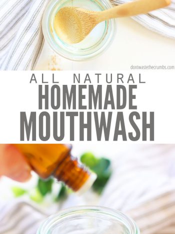 Homemade mouthwash is not only cheaper but better for you than commercial mouthwash. Plus its just 3 ingredients & water, a must-have natural alternative.