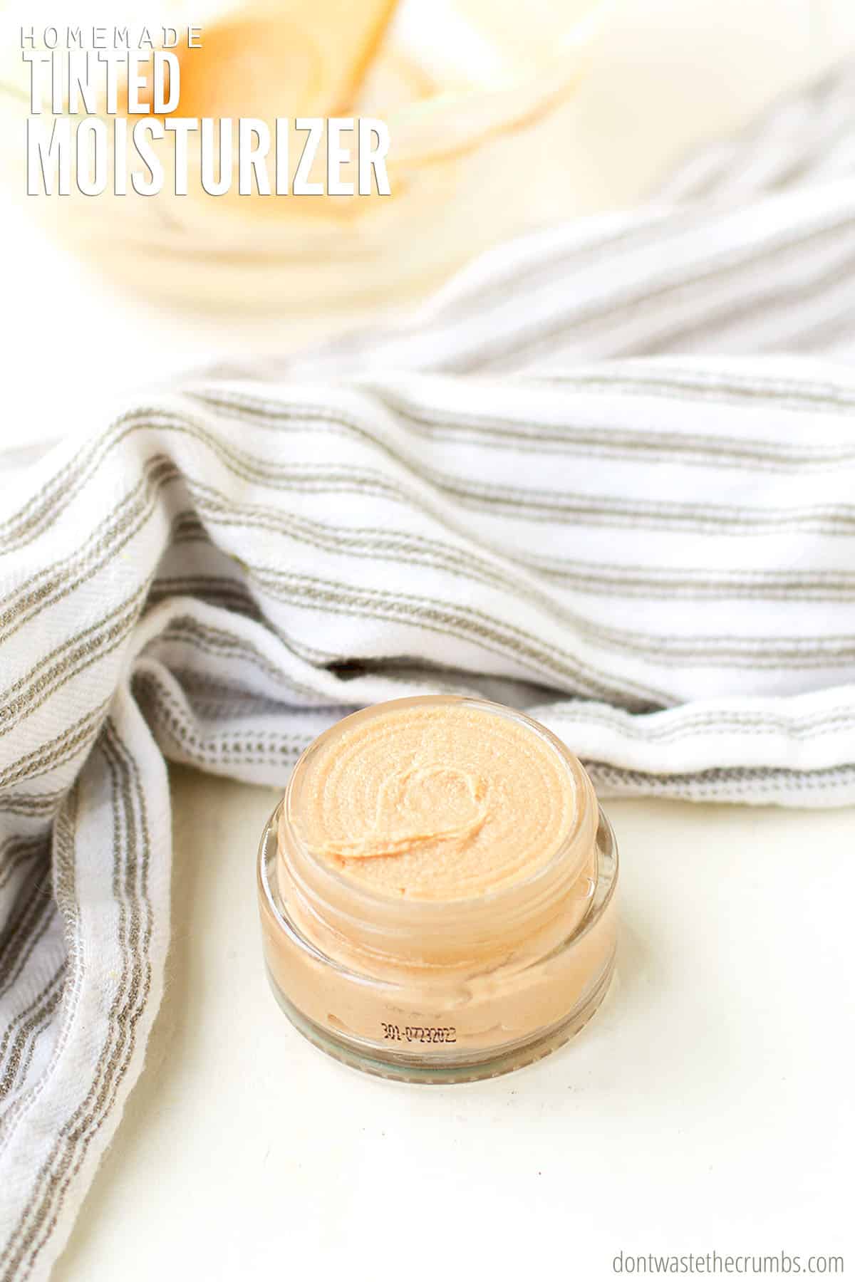 At less than $1 per batch, this homemade tinted moisturizer recipe will replace your other lotions, likely filled with toxic chemicals that cost too much!!