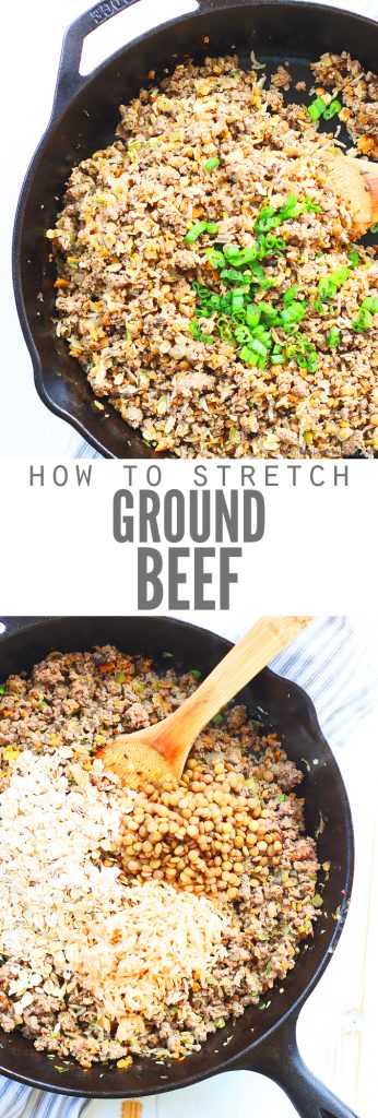 Learn how to stretch ground beef for your next meal plan! It only takes 9 steps and it’s a great strategy to know.