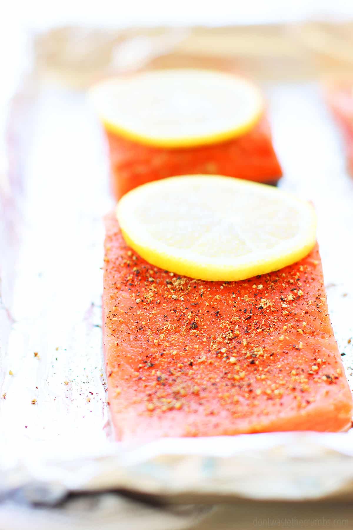 lemon pepper salmon uses simple lemon pepper seasoning made with msg