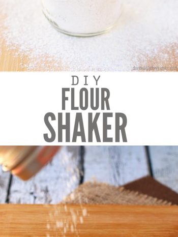 The perfect kitchen gadget for every baker, this simple tutorial shows you how to make a flour shaker using items you already have at home for less than $1!