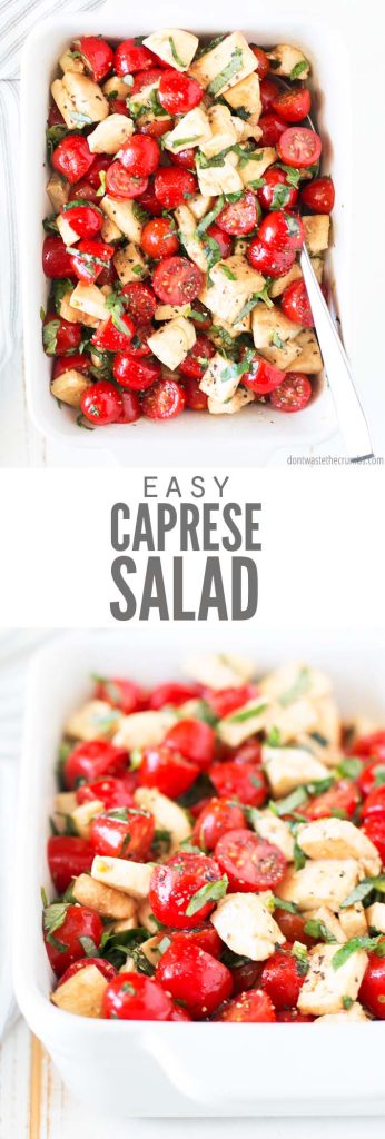 Simple Chopped Caprese Salad (10 Minutes!)