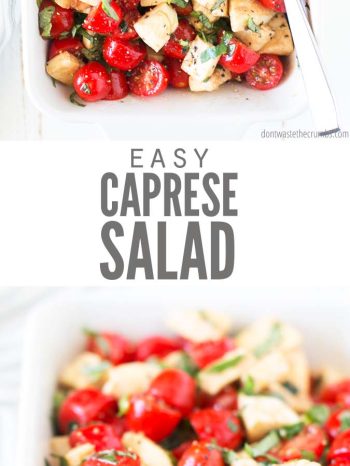 Simple Chopped Caprese Salad (10 Minutes!)