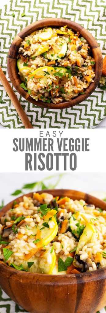 A delicious easy risotto recipe that makes a few substitutions in order for a traditional risotto to be a bit more affordable, yet just as delicious!