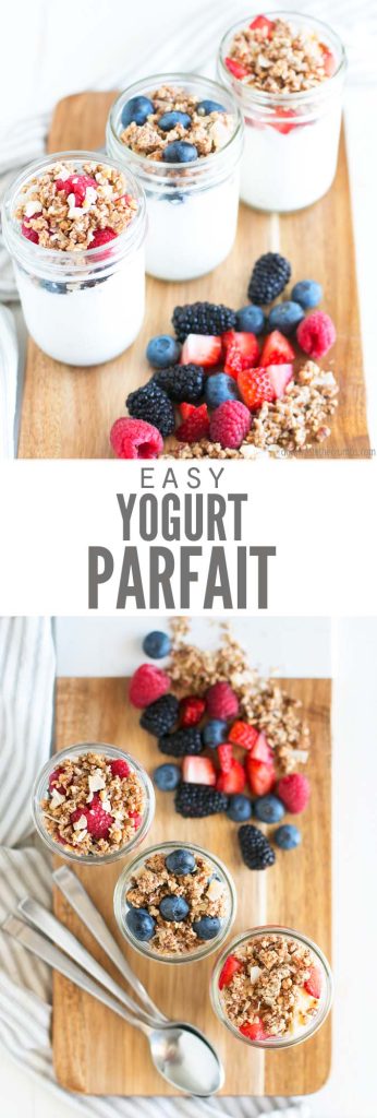 Easy Fruit and Yogurt Parfait with Granola
