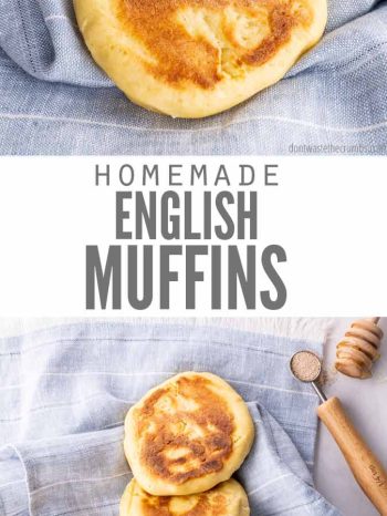 This einkorn English muffin recipe is so good! A delicious easy recipe that's way better than store-bought. Great tips for baking with einkorn too!