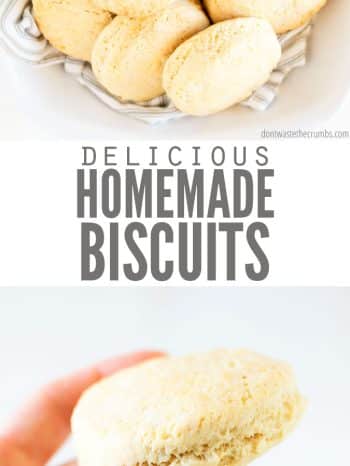 Flaky Biscuit Recipe from Scratch! (Only 5 Ingredients!)