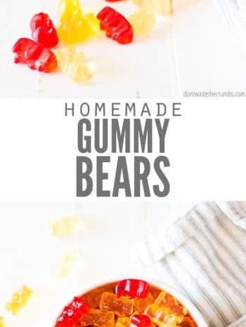 Healthy Homemade Gummy Bear Recipe (Just 2 Ingredients!)
