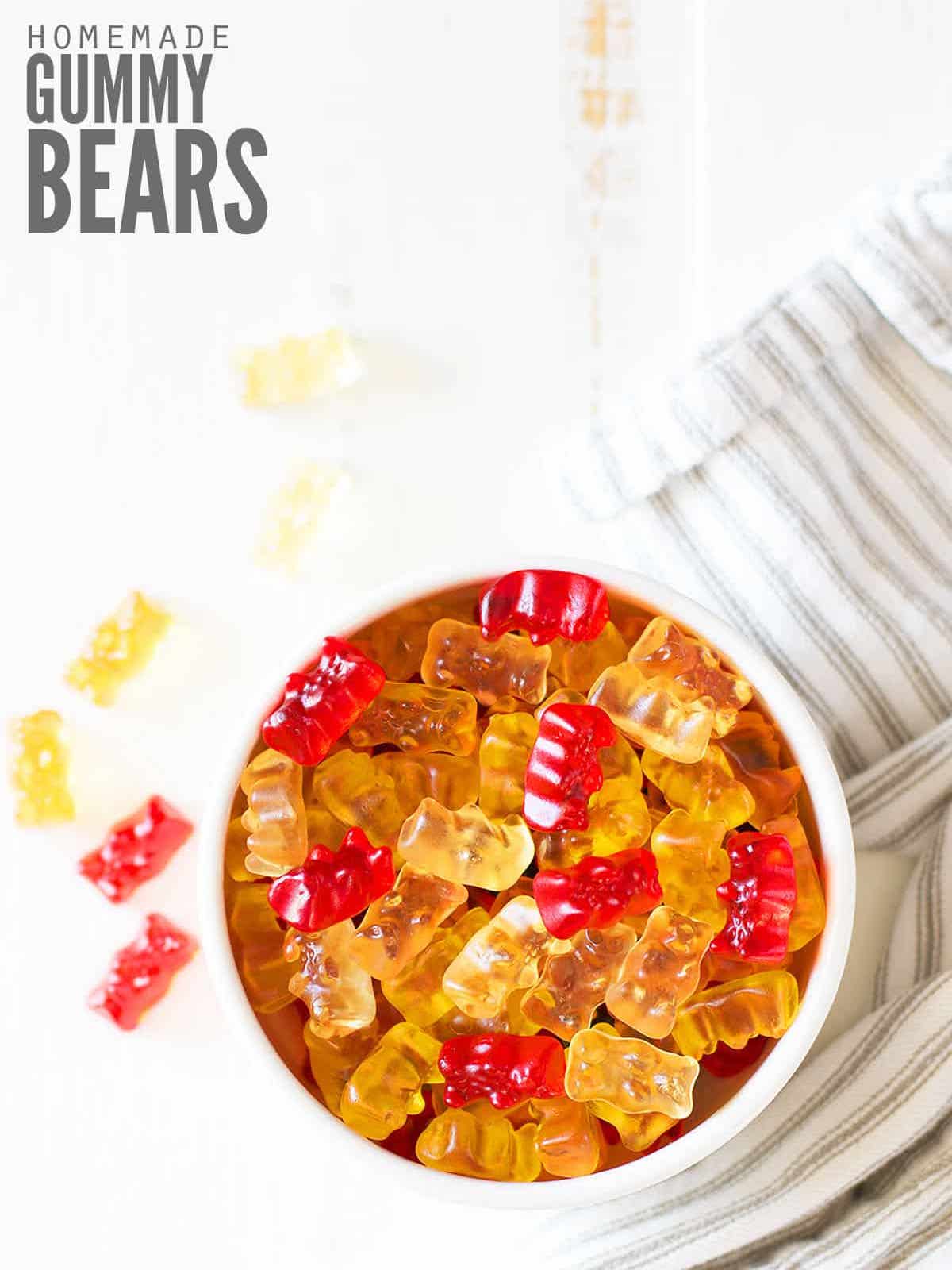 Healthy Homemade Gummy Bear Recipe (Just 2 Ingredients!)